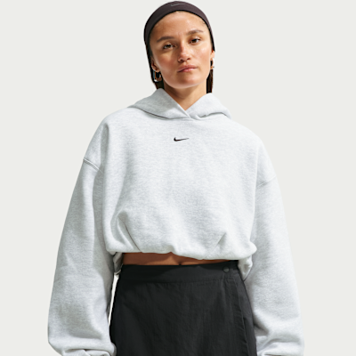Nike Studio Fleece Medium Weight Women's Oversized Cropped Hoodie